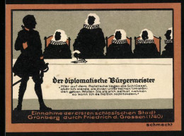 Notgeld Grünberg I. Schl. 1922, 50 Pfennig, Einnahme Der 1. Schlesischen Stadt Durch Friedrich D. Grossen  - [11] Lokale Uitgaven