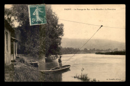 54 - PAGNY - LE PASSAGE DU BAC SUR LA MOSELLE A LA FRONTIERE - Sonstige & Ohne Zuordnung