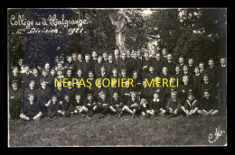 54 - JARVILLE - COLLEGE DE LA MALGRANGE - 10E DIVISION 1921 - CARTE PHOTO ORIGINALE - FORMAT 8.5 X 13.5 CM - Other & Unclassified