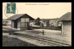 55 - HARGEVILLE - GARE DU CHEMIN DE FER MEUSIEN - EDITEUR COUTANT - Andere & Zonder Classificatie