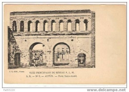 71 AUTUN SB N° 3 : Porte Saint-André Réseau PLM (Edition  J.J. Paris) CPA Précurseurs Neuve/ /peu Courante - Autun