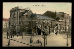 59 - LILLE - LE THEATRE - CARTE GLACEE COLORISEE - Lille