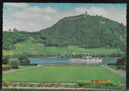 Germany.   Rhein Drachenfels.  Illustrated View Posted Postcard - Koenigswinter