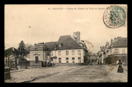 91 - ARPAJON - PLACE DE L'HOTEL DE VILLE ET GRANDE RUE - Arpajon