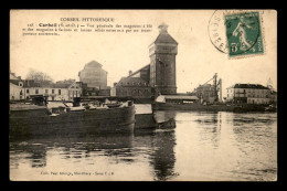 91 - CORBEIL - LES MAGASINS A BLES ET A FARINES - PENICHE - Corbeil Essonnes