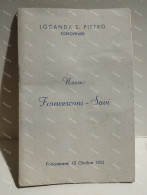 Italia LOCANDA S. PIETRO Portovenere. Menù Nozze 10 Ottobre 1953 - Menu