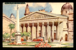 ARGENTINE - BUENOS AIRES - IGLESIA CATEDRAL Y PIRAMIDE DE MAYO - CARTE ILLUSTREE - Argentinien