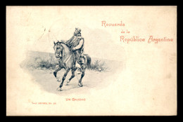 ARGENTINE - UN GAUCHO - CARTE ILLUSTREE - VOIR ETAT - Argentinië