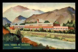 ARGENTINE - MENDOZA - HOTEL TERMAS DE CACHEUTA - CARTE D'INVITATION ILLUSTREE - Argentinien