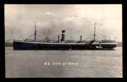 BATEAUX  - CARGO S.S. CITY OF TOKIO - Cargos