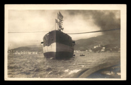 BATEAUX - BATEAU EN REMORQUE - ITALIE - CARTE PHOTO ORIGINALE - Tugboats