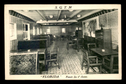 BATEAUX - PAQUEBOT "FLORIDA" - LE FUMOIR DES 2E CLASSES - Steamers