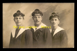 BATEAUX DE GUERRE - MARINS DU "VOLTAIRE" ET DU "DIDEROT" - CARTE PHOTO ORIGINALE - Krieg