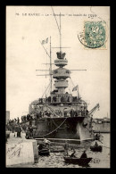 BATEAUX DE GUERRE - LE BOUVINE AU BASSIN DE L'EURE - LE HAVRE - Guerre