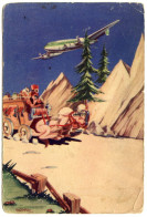 ARTIST CARD ADVERTISING : MISRAIR - EGYPTIAN AIRLINES, CAIRO (10 X 15cms Approx.) - Sonstige & Ohne Zuordnung