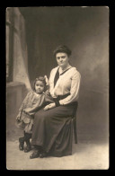 CARTE PHOTO - FEMME ET ENFANT - Fotografia