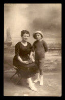 CARTE PHOTO - FEMME ET ENFANT - Photographs