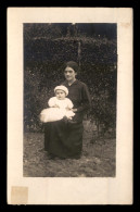 CARTE PHOTO - FEMME ET BEBE - Fotografia