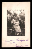 CARTE PHOTO - FEMME ET BEBE - Photographs