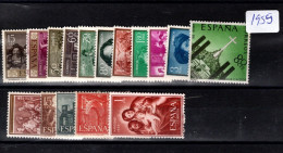 ESPAÑA SEGUNDO CENTENARIO 1959 ** 16 SELLOS COMPLETO - Nuevos