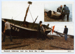 DUNWICH FISHERMEN LAND LIVE WORLD WAR 2 MINE - FISHING BOAT (10 X 15cms Approx.) - Sonstige & Ohne Zuordnung