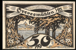 Notgeld Grevesmühlen I. M., 50 Pfennig, Ortsansicht Aus Dem Wald  - [11] Emisiones Locales