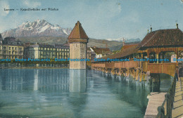 R033054 Luzern. Kapellbrucke Mit Pilatus. E. Synnberg - Welt