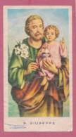 Holy Card, Santino- S. Giuseppe . Con Approvazione Ecclesiastica. Ed. GMi N° 33 -168. Creased Condition. Dim. 105 X 58 - Devotion Images