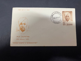 7-5-2024 (4 Z 24) INDIA FDC Cover - 1965 - Lala Lajpatrai - FDC