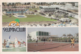 Tunisie--- PORT EL KANTAOUI --1993 -- Hotel SELIMA CLUB  ( Tennis, Planche à Voile).. Beau Timbre  Poisson   .....cachet - Tunesië