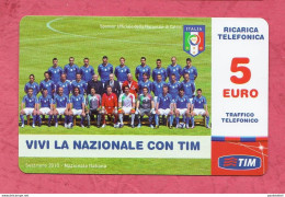 Italia Rep.- Used Top Up Phone Card, Ricarica Tim Usata, 5 Euro- Vivi La Nazionale Con TIM- Scad.lug.2012 - [2] Handy-, Prepaid- Und Aufladkarten