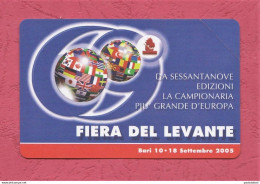 Italia, Italy- New, Nuova. Pre-Paid Phoone Card. Telecom. Bari; Fiera Del Levante, Sett;2005. Exp. 30.06.2006 - Openbaar Speciaal Over Herdenking