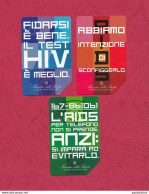 Italia, Italy- Prepaid Used Phone Card- AIDS , Usate- FULL ISSUE- Ed. Celiograf, Publicenter, - Publiques Figurées Ordinaires