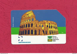 Italia, Italy- Prepaid Used Phone Card- SERVIZI BASE 2001-ROMA, UsatA- Ed. Mantegazza. Exp. 31.12.2000 - Públicas Figuración Ordinaria