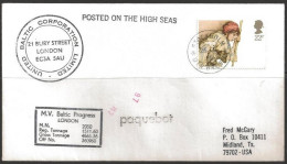 1985 Paquebot Cover, British Stamps Used In Stockholm, Sweden - Covers & Documents