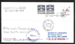 2000 Paquebot Cover, Denmark Stamps Used In Caen, France (18-8 2000) - Lettres & Documents