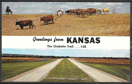Kansas, Chisolm Trail, Interstate 35, Mailed In 1974 - Otros & Sin Clasificación
