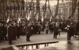 GENÈVE - Carte-Photo - Commémoration De L'armistice De 1918 (pendant Les Hymnes) N°3. (scans Recto-verso) - Genève