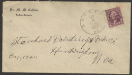 1934 Kentucky - Lackey (Sep 2) Doctor Corner Card - Briefe U. Dokumente