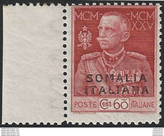 1925 Somalia Giubileo 60c. Lettere MNH Sassone N. 67e - Otros & Sin Clasificación