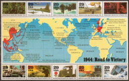 1994-1944: Road To Victory - Sheet Of 10, Mint Never Hinged - Neufs