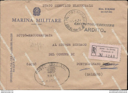 Az28 Storia Postale Marina Militare Cacciatorpendiere Ardito La Spezia - Marcofilía