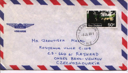 1980 50c Abel Tasman National Park, Lemington To Czechoslovakia - Lettres & Documents