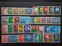 SVIZZERA Anni '57/'60 - Serie Nuove ** (sottofacciale) + Spese Postali - Unused Stamps