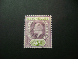 Seychelles 1906 KE VII - 4c Used Revenue Stamp - Seychellen (...-1976)