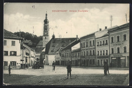 AK Deggendorf, Strassenpartie Am Unteren Stadtplatz  - Deggendorf