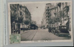 TUNISIE  Tunis  Avenue Th Roustan  (2024 Avril 349)  - Tunisie