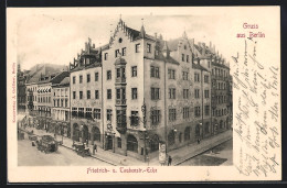 AK Berlin, Litfasssäule In Der Friedrichstrasse Ecke Taubenstrasse  - Mitte