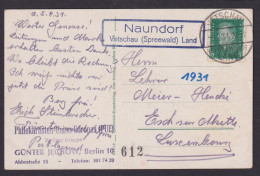 Naundorf über Vetschau Spreewald Brandenburg Deutsches Reich Ansichtskarte - Lettres & Documents