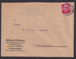 Krebsmühle über Sommerfeld Niederlausitz Brandenburg Deutsches Reich Brief - Lettres & Documents